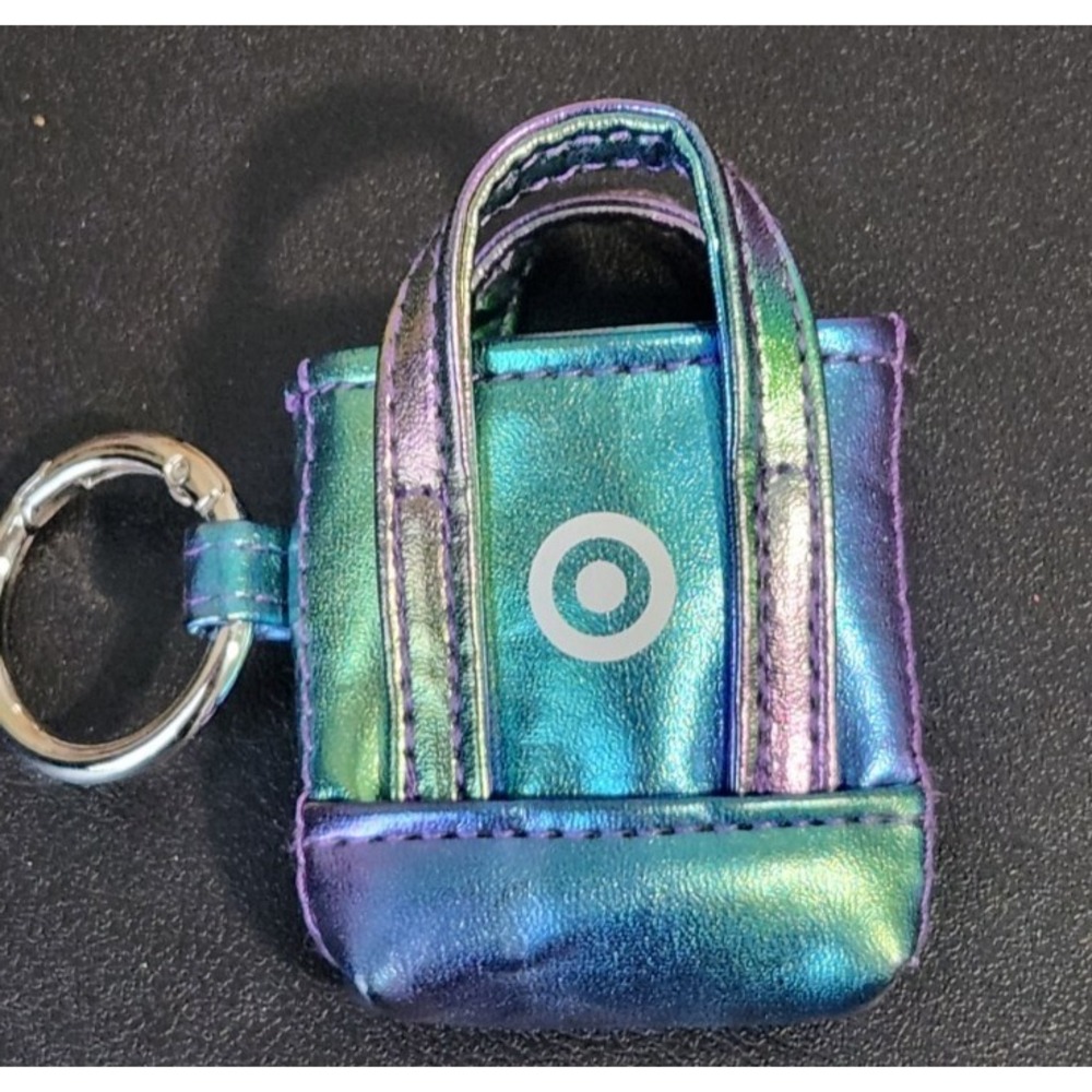 Target Metallic Mini Tote Bag Key Chain Multicolor Metal Synthetic Women NWOT
